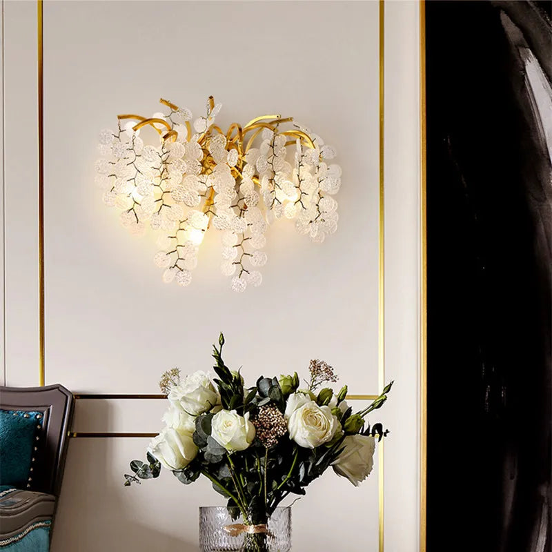 Decorbites™ Kristall-LED-Wandleuchte für Wohnzimmer und Schlafzimmer, moderne Innenraum-Wandlampe