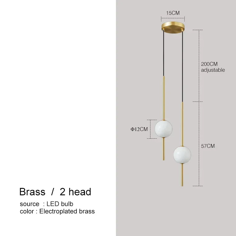 Decorbites™ Glas-Kugelleuchten für Esszimmer- und Schlafzimmer-Dekor-Beleuchtung
