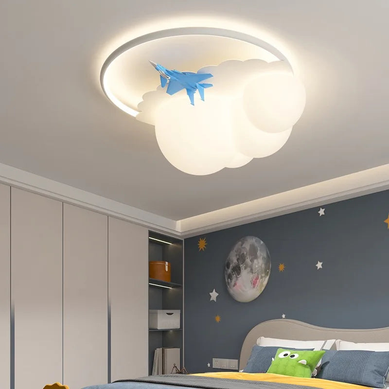 Decorbites™ Kinder Wolken-Flugzeug-Lüster Deckenleuchte für das Kinderzimmer