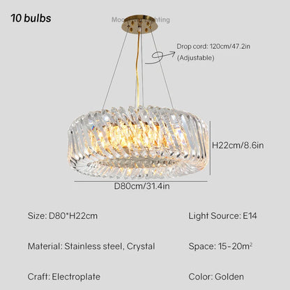 Decorbites™ Kristall-LED-Deckenleuchter: Elegante europäische Pendelleuchten für die Wohnraumgestaltung