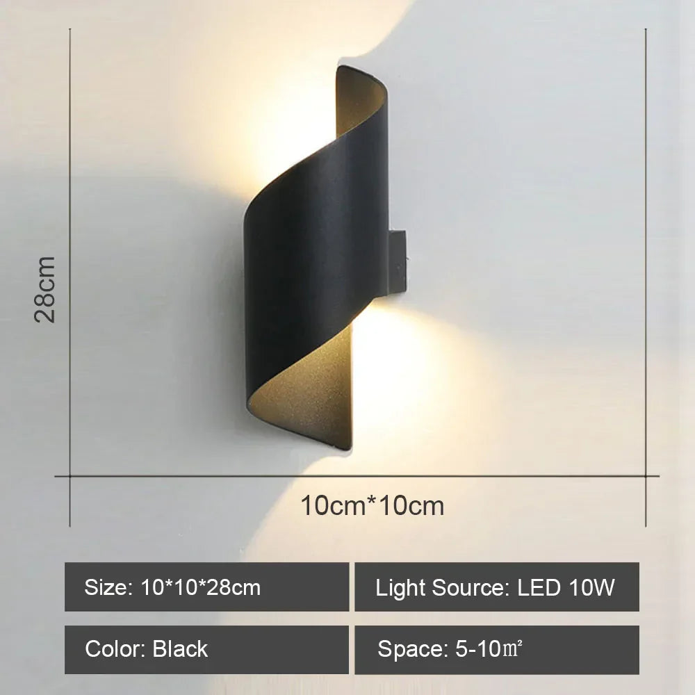 Decorbites™ LED-Acrylic-Wandlampenschirm für Schlafzimmer Wohnzimmer Heimdekoration