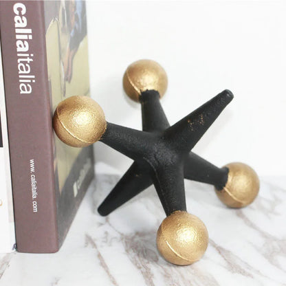 Decorbites™ Goldene Geometrische Harz-Handwerksprodukte Molekulares Modell Abstrakte Heimdekoration