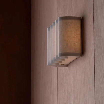 Decorbites™ Japanisches Stoff-LED-Wandleuchte für Hotel-Wohnzimmer, Schlafzimmer, Retro-Wandleuchten