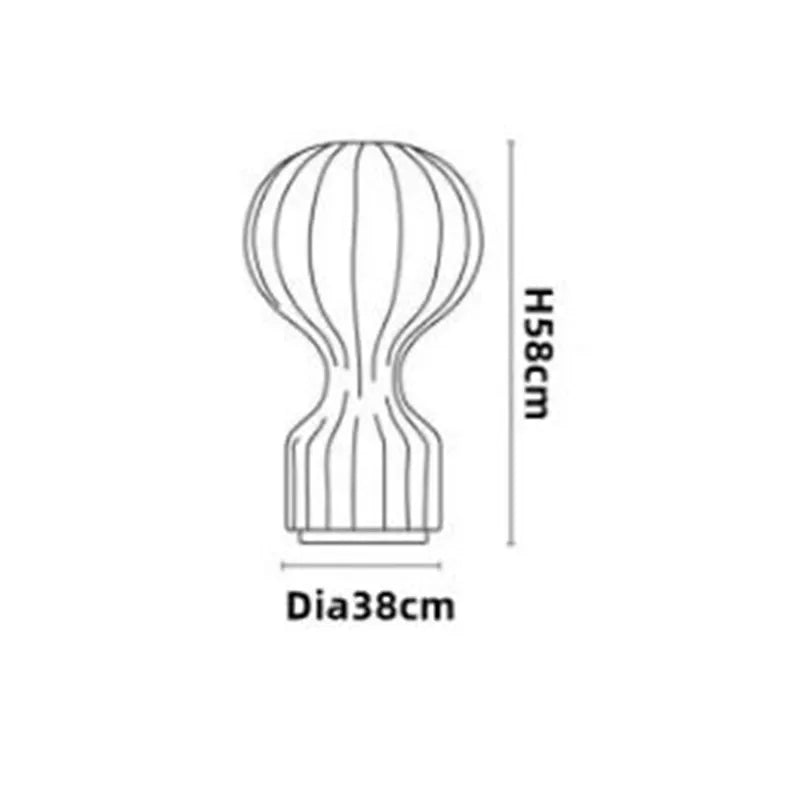 DecorBites™ Gatto Cocoon Silk Table Lamp Home Bedroom Study Minimalist Art Light