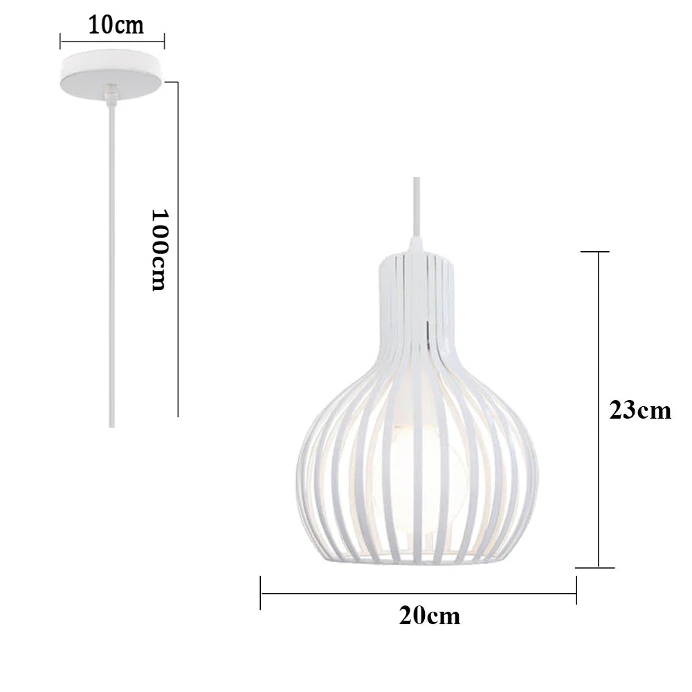 Decorbites™ Industrieller Käfig-LED-Hängeleuchte für moderne Vintage-Kronleuchter im Wohnzimmer