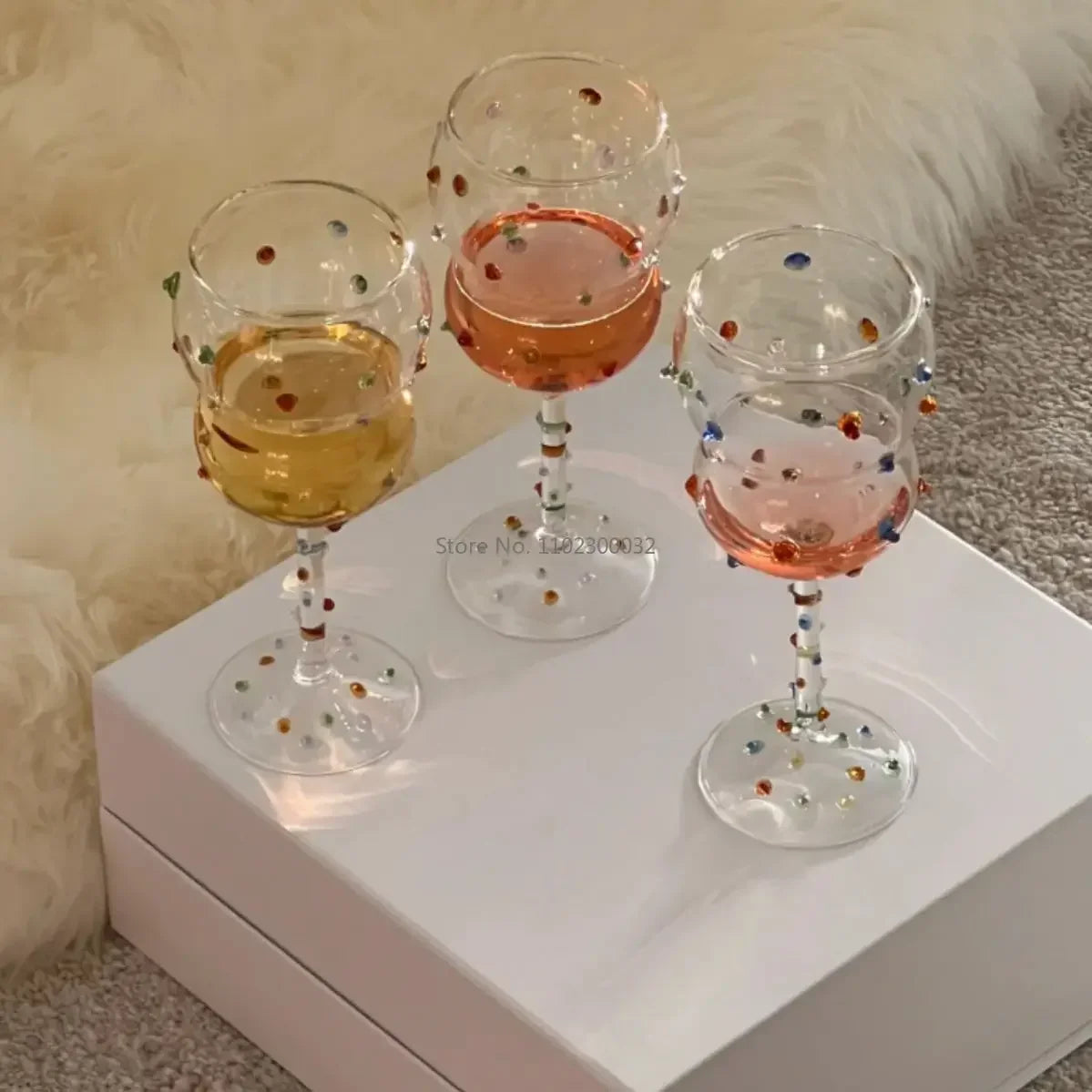 Decorbites™ Gem Spark Coupe Goblet Set - Bunte Kristall-Champagnerglas-Kollektion