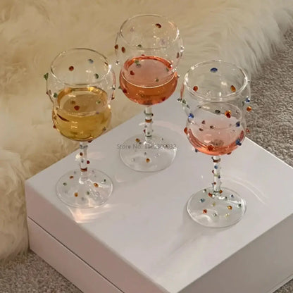 Decorbites™ Gem Spark Coupe Goblet Set - Bunte Kristall-Champagnerglas-Kollektion