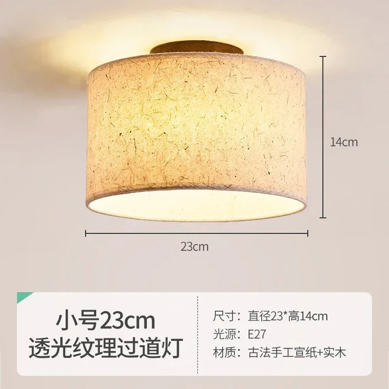 Decorbites™ Sahne Wabi-sabi Kronleuchter Lampe Retro Japanischer Stil Schlafzimmer Dekor Beleuchtung