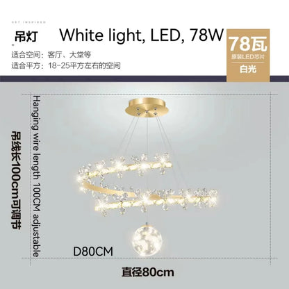 Decorbites™ Kristallblumen-Gold-Deckenleuchter: Moderne Luxus-Nordische Wohnzimmerbeleuchtung