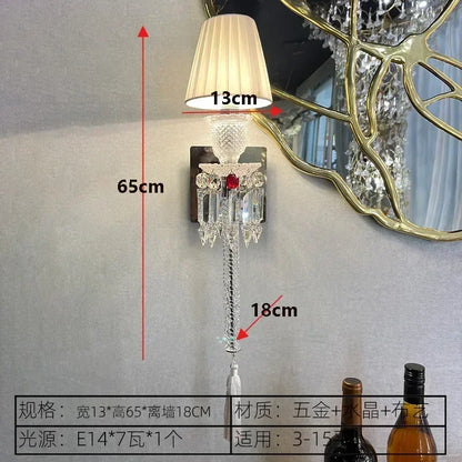 Decorbites™ Kristall-Wandleuchte: Europäischer Stil Luxus-Spiegel-Scheinwerfer für Schlafzimmer, Wohnzimmer und Esszimmer