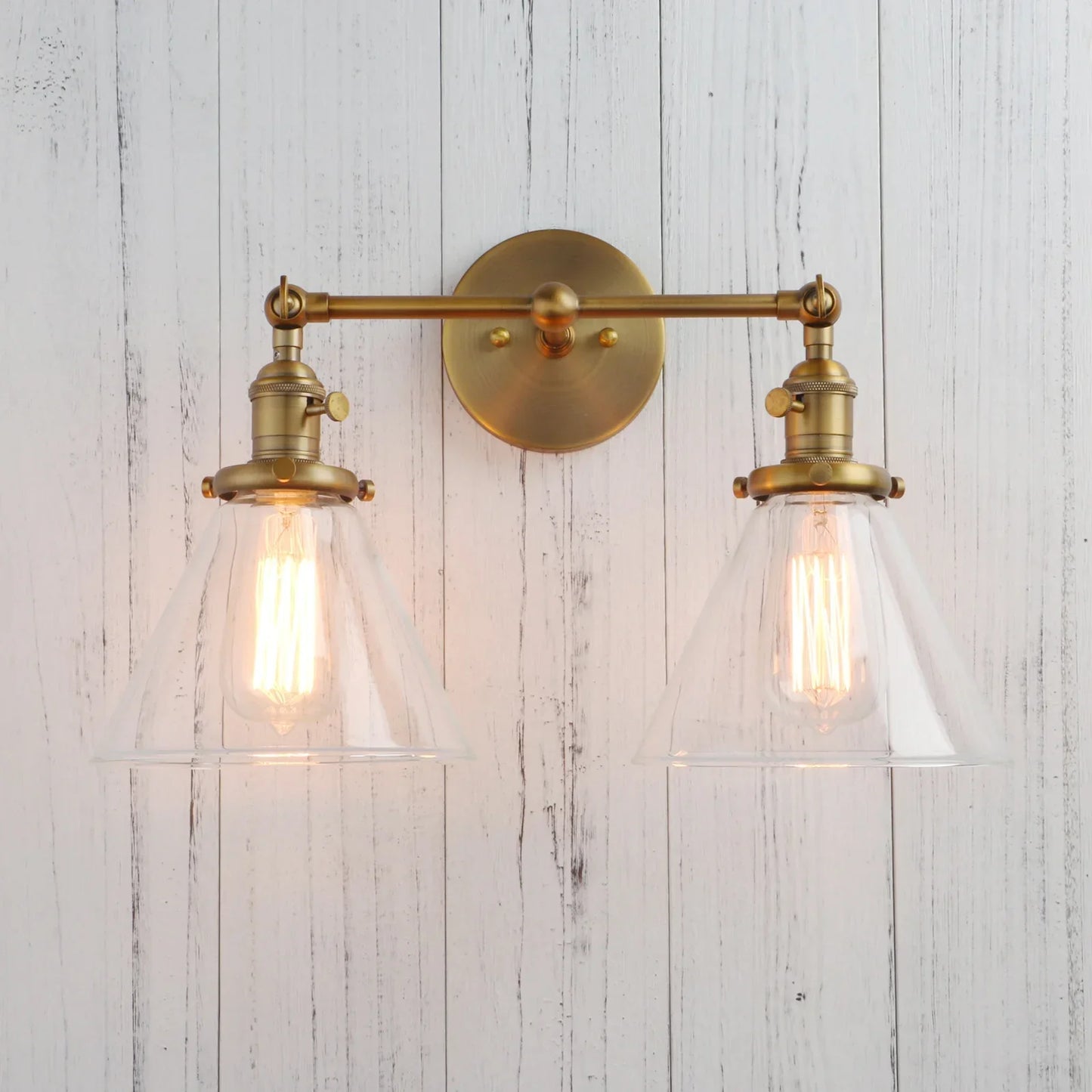 Decorbites™ Trichter-Glas-Wandleuchte für Schlafzimmer- und Loft-Dekoration