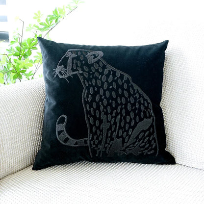 Decorbites™ Besticktes Leopard-Kissenbezug: Moderner Luxus für Modellraum & Heimdekoration