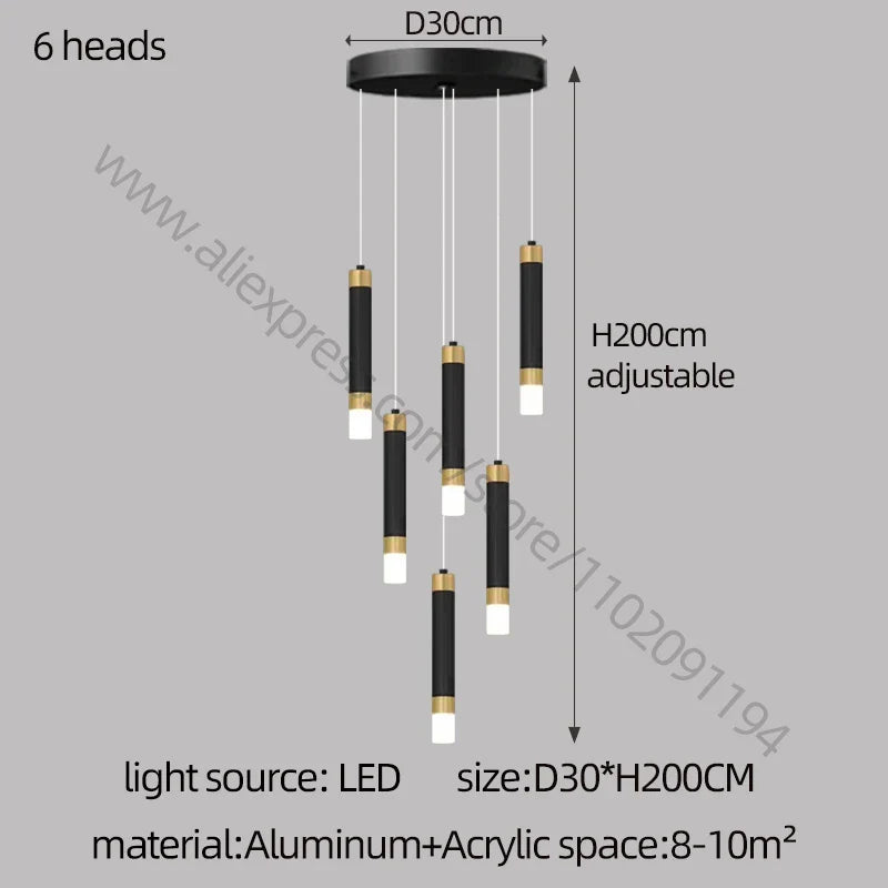 Decorbites™ LED-Kronleuchter: Modernes nordisches Acryl-Luxusbeleuchtung für die Hausdekoration
