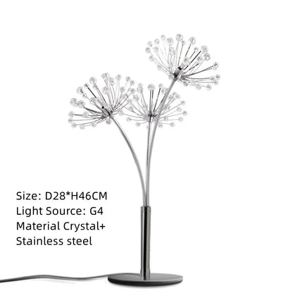 DecorBites™ Crystal Dandelion LED Floor Lamp for Living Room Bedroom Decor