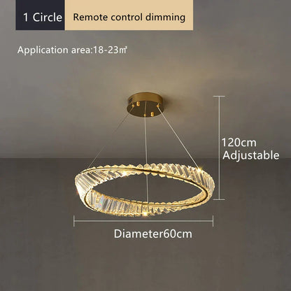 Decorbites™ Kristall-Deckenleuchter: Moderne Luxus-LED-Pendelleuchte für Küchen-, Wohnzimmer- und Flur-Dekoration