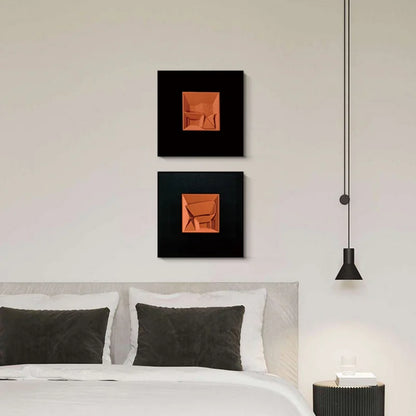 Decorbites™ Abstrakte Geometrische Wanddekoration Quadratisches Wandbild Raumaccessoires