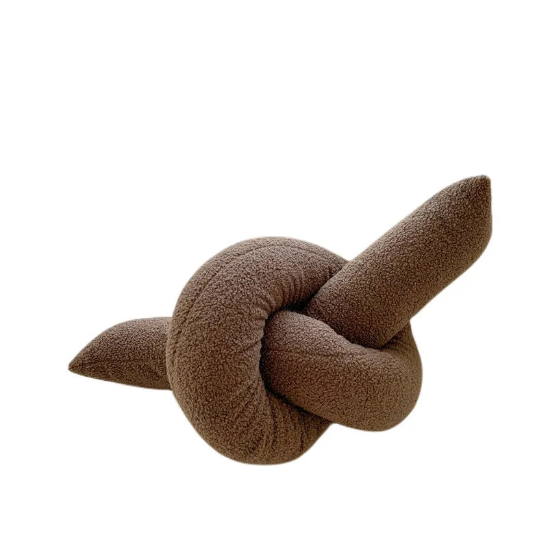 DecorBites™ Kids Comfort Knotted Cushion: Handmade & Bendable for Couch, Bed, Car, Office.