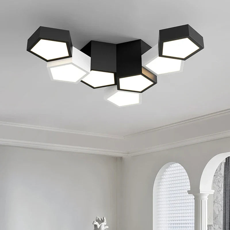 Decorbites™ Geometrische Deckenlampen: Moderne & kreative Leuchten für das Schlafzimmer
