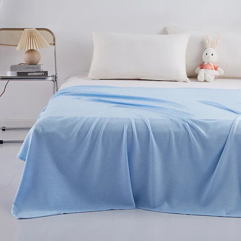 Decorbites™ Bambusfaser-Kühlende Sommerdecke: Leichte Diamant-Musternähte Steppdecke
