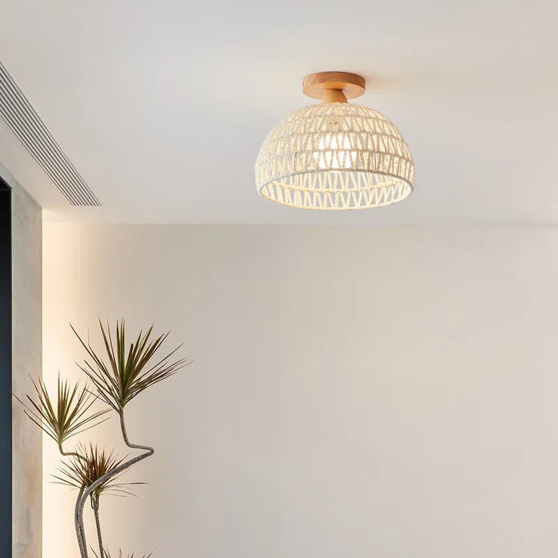 Decorbites™ LED Flechtwerk-Holz-Deckenleuchten Moderner Stil Flur Nordische Leuchte