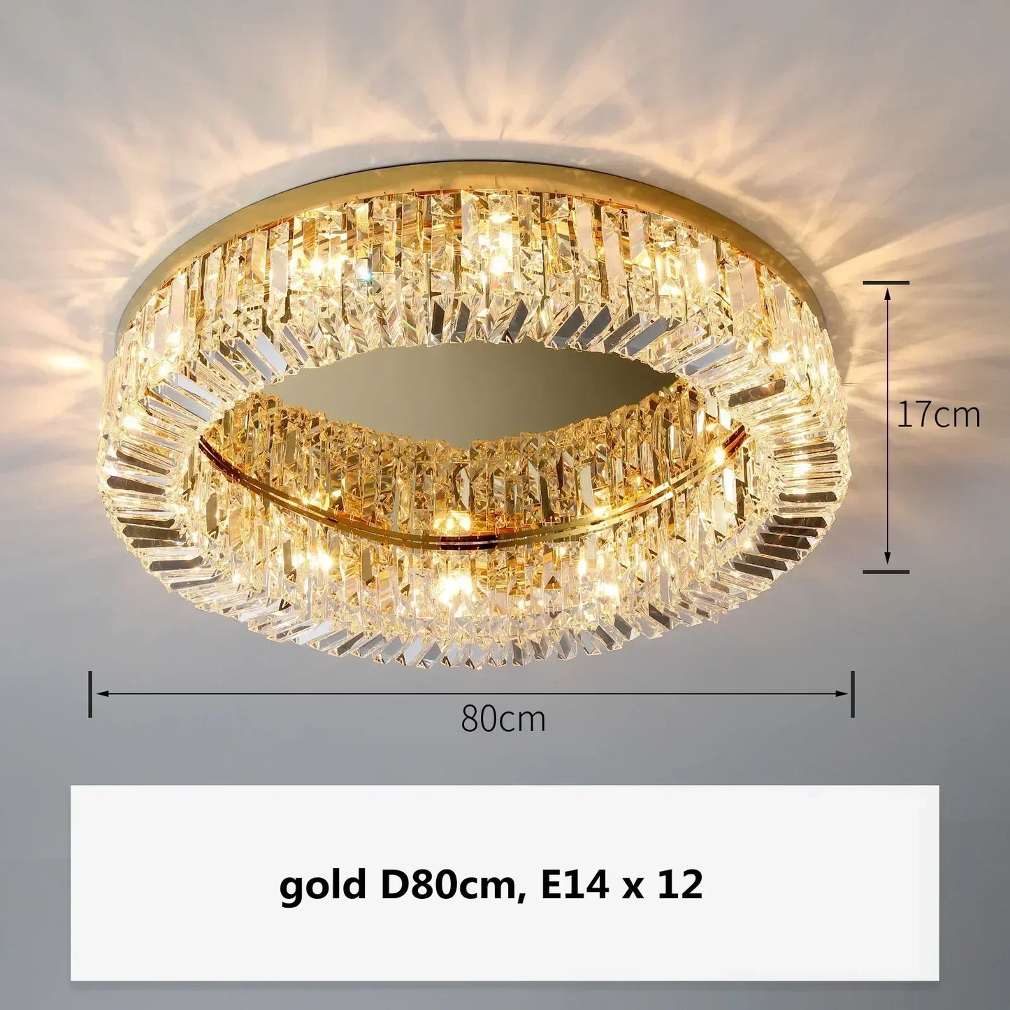 Decorbites™ Gold-Kristall-Hängeleuchter für modernes Esszimmerbeleuchtung