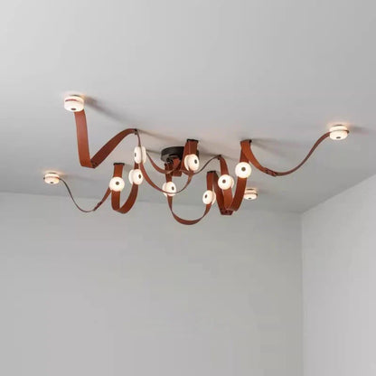 Decorbites™ Leder-Marmor-Hängeleuchte Luxuriöses dimmbares Armatur Einfache Installation Schlafzimmer Wohnzimmer Lampe
