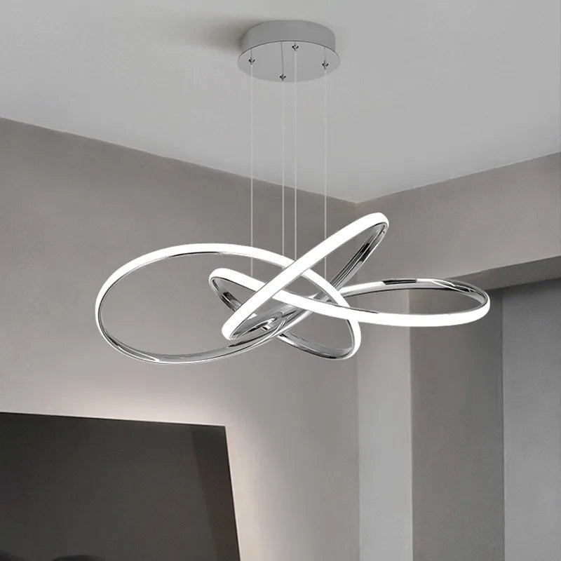 DecorBites™ Gold Ring Chandeliers for Modern Dining Room Luxury Bedroom Lighting