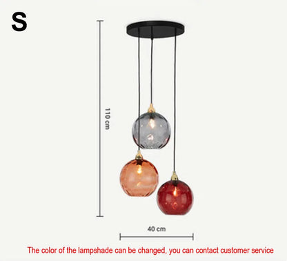 Decorbites™ Glas-Kugelluster-Hängeleuchten - Modernes nordisches Design für Küche, Schlafzimmer oder Restaurant