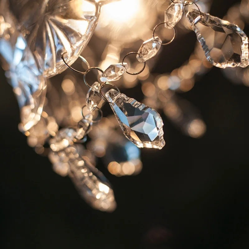 DecorBites™ Crystal Glass LED Pendant Lights for Modern Spaces