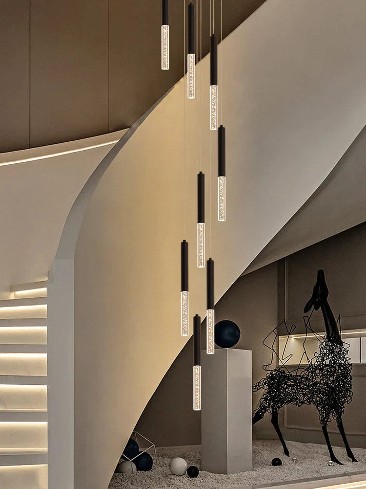Decorbites™ Zylindrischer Kronleuchter: Moderne nordische Innenbeleuchtung für Wohnzimmer, Treppenhaus und Decke