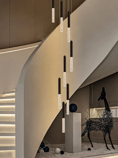Decorbites™ Zylindrischer Kronleuchter: Moderne nordische Innenbeleuchtung für Wohnzimmer, Treppenhaus und Decke
