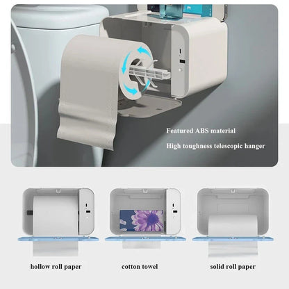 DecorBites™ Induction Toilet Paper Holder Shelf for Bathroom Accessories
