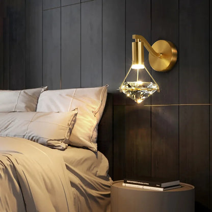 Decorbites™ Kristall-Diamant-Wandleuchte: Moderne nordische Luxusbeleuchtung für Schlafzimmer & Wohnzimmer