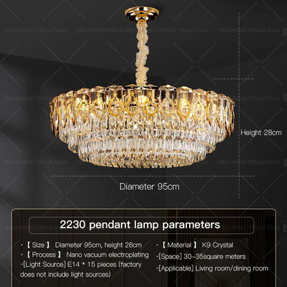 Decorbites™ Kristall-Leuchter: Moderner Luxus-Runder Italienisches Restaurant-Licht