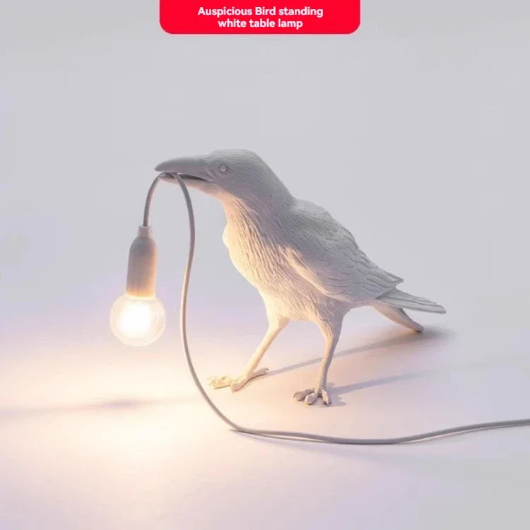 Decorbites™ Lebendige Vogel Harz-Tischlampe - Heimdekoration-Beleuchtung für Schlafzimmer, Wohnzimmer