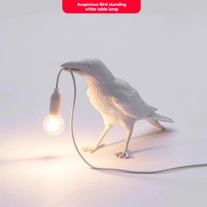 Decorbites™ Lebendige Vogel Harz-Tischlampe - Heimdekoration-Beleuchtung für Schlafzimmer, Wohnzimmer
