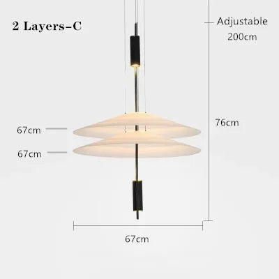 DecorBites™ Designer Saucer UFO Pendant Light for Modern Home Decor