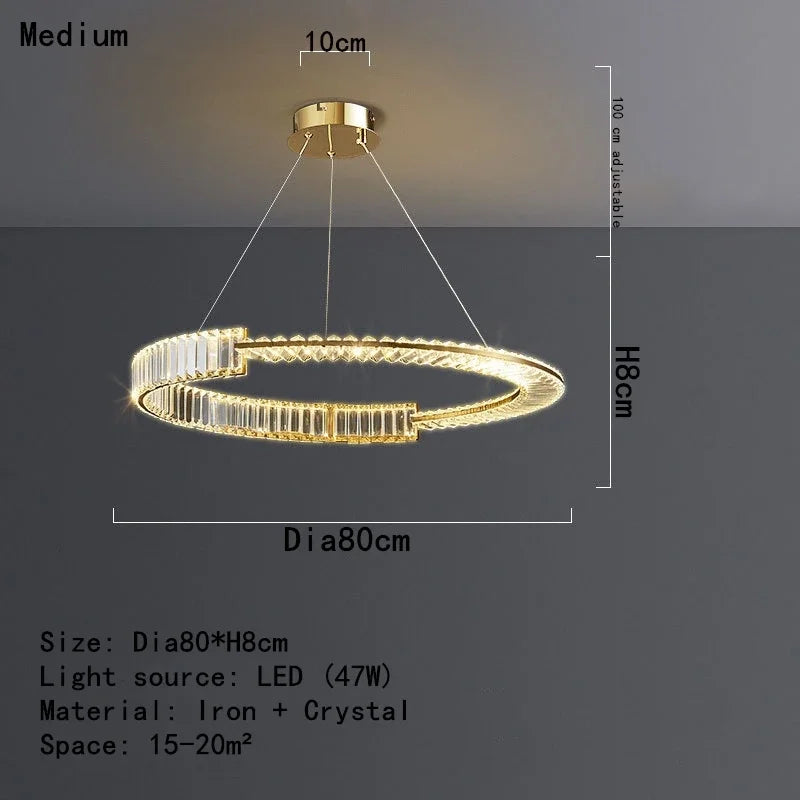Decorbites™ Crystal-LED-Kronleuchter 2025: Elegante Deckenleuchte für Zuhause, Hotel & Küche