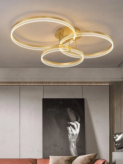 Decorbites™ Acryl-Runder-Ring-Deckenleuchte LED-Kronleuchter Modernes Minimalismus für Wohnzimmer und Küche