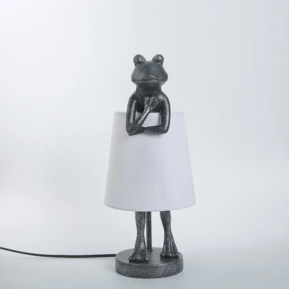 DecorBites™ Frog Resin Desk Lamp: Retro Design LED Bedroom Lighting Fixture