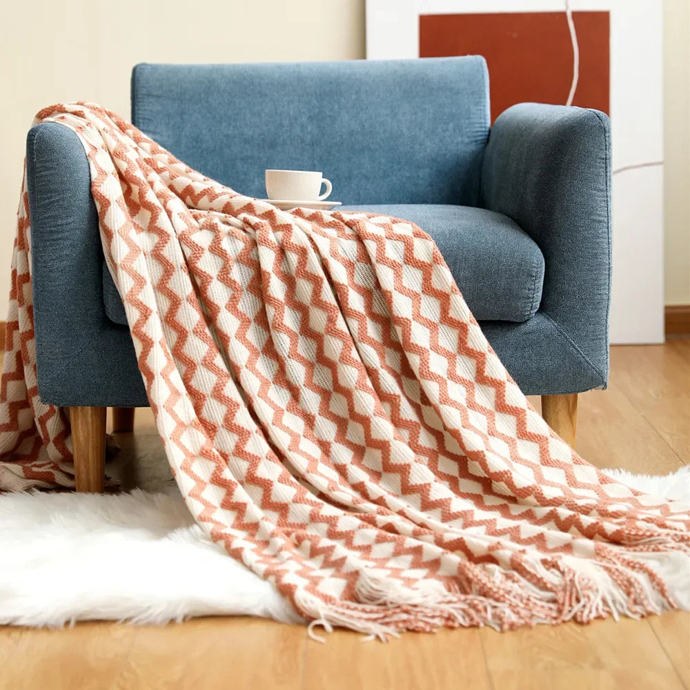 Decorbites™ Gemütliche Strick-Sofadecke - Winterliches Komfort für Zuhause und Home-Office-Nickerchen