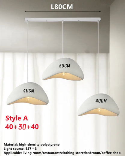 Decorbites™ Handgefertigte Wabi-Sabi-Hängeleuchte LED-Pendellampe für nordisches Restaurant-Insel