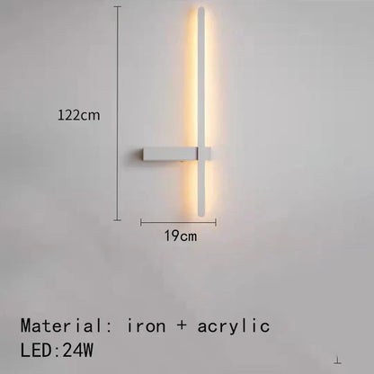 Decorbites™ LED Wandlampen: Moderne Schwarz-Weiß Aluminium Wandlampe für Wohnzimmer Schlafzimmer