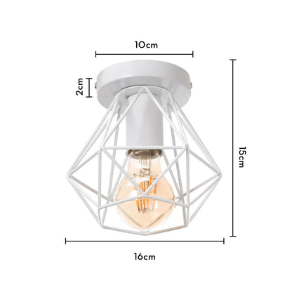 Decorbites™ Industrielle E27 Deckenlampe: Vintage Retro Loft Stil für die Dekoration im Wohnzimmer und in der Küche zu Hause