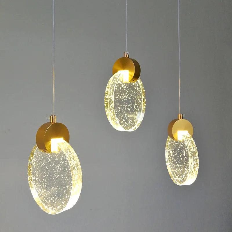 DecorBites™ Crystal Bubble Pendant Chandelier for Dining Room Bedroom Restaurant Bar