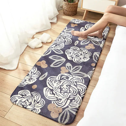 DecorBites™ Cozy Faux Lamb Wool Bedside Rug for Bedroom Decor Anti-Slip Soft Living Room Carpet