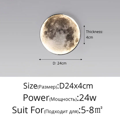 DecorBites™ Creative Moon Earth LED Wall Lamp for Modern Living Spaces