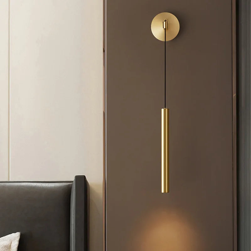 Copper Adjustable Wall Lamp Height-Adjustable Foyer
