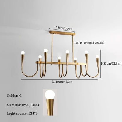 Decorbites™ Französischer Stil Schwarzes Anhängerleuchte Luxuriöse LED-Kronleuchter Raumdekoration