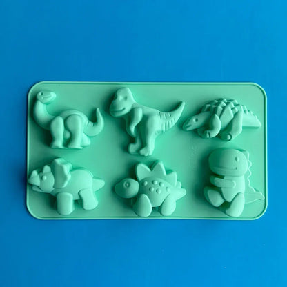 Decorbites™ Dino-Silikon-Kuchenform: Backen, Süßigkeitenherstellung, Seifenherstellung, Kerzenherstellung, Cupcake-Dekoration